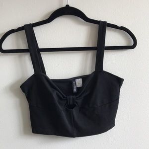 Black crop top